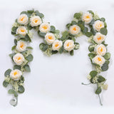 Künstlicher Rosen-Efeu – Handgefertigte Blumenranke für Haus & Garten
