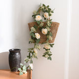 Künstlicher Rosen-Efeu – Handgefertigte Blumenranke für Haus & Garten
