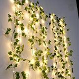 LED-Efeu-Lichterkette – Bunte Solarlichter für Garten, Terrasse & Feierlichkeiten