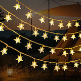 LED-Solar-Lichterkette – Bunte Outdoor-Lichter für Camping, Garten & Weihnachtsdekoration